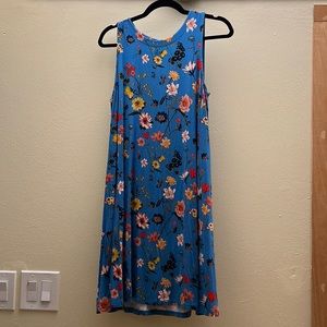 Loft Floral Sundress Open Back
